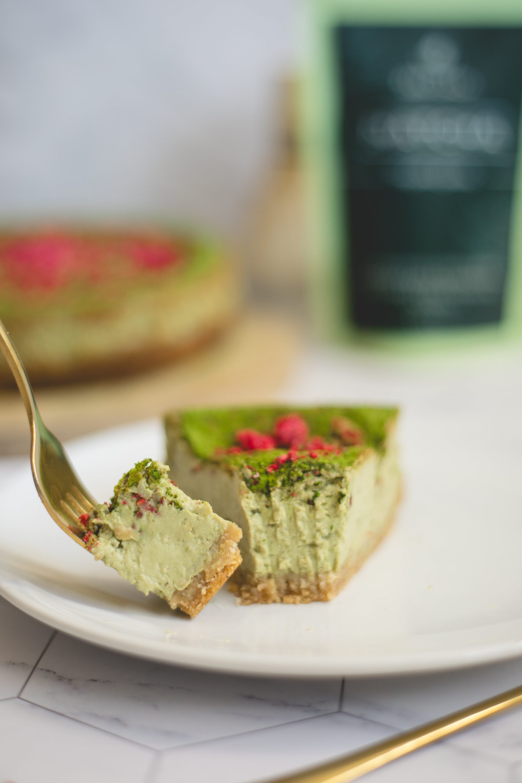 matcha cheesecake